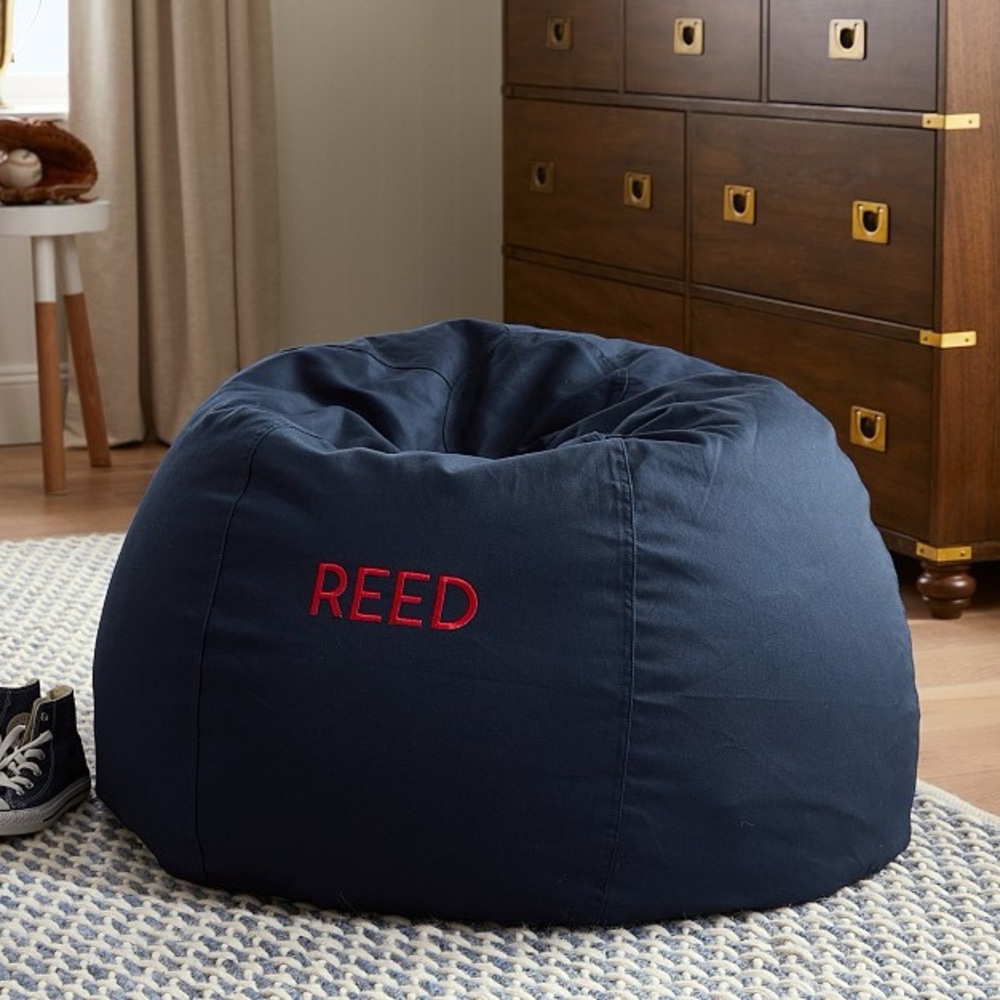 Pottery Barn Kids Anywhere Beanbag Navy Twill Slipcover Only Boys Christmas Gift